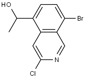 5-Isoquinolinemethanol, 8-bromo-3-chloro-α-methyl- Struktur