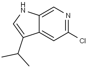 1H-Pyrrolo[2,3-c]pyridine, 5-chloro-3-(1-methylethyl)- Struktur