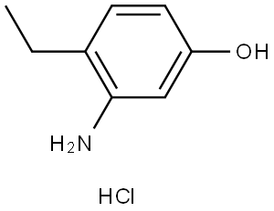 Phenol, 3-amino-4-ethyl-, hydrochloride (1:1) Struktur