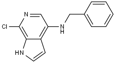 N-Benzyl-7-chloro-1H-pyrrolo[2,3-c]pyridin-4-amine Struktur