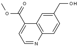 6-(羥甲基)喹啉-4-甲酸甲酯, 3024016-88-1, 結(jié)構(gòu)式