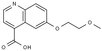 4-Quinolinecarboxylic acid, 6-(2-methoxyethoxy)- Struktur