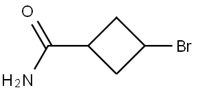 3-bromocyclobutane-1-carboxamide Struktur