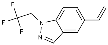 1-(2,2,2-trifluoroethyl)-5-vinyl-1H-indazole Struktur