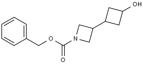 benzyl 3-(3-hydroxycyclobutyl)azetidine-1-carboxylate Struktur