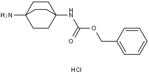 benzyl (4-aminobicyclo[2.2.2]octan-1-yl)carbamate hydrochloride Struktur