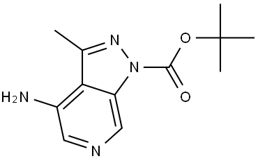 tert-butyl 4-amino-3-methyl-1H-pyrazolo[3,4-c]pyridine-1-carboxylate Struktur