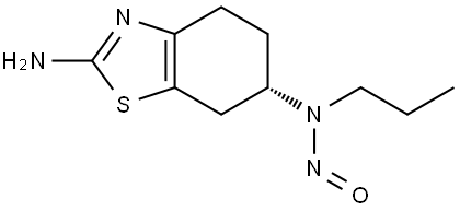 2,6-Benzothiazolediamine, 4,5,6,7-tetrahydro-N6-nitroso-N6-propyl-, (6S)- Struktur