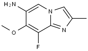 Imidazo[1,2-a]pyridin-6-amine, 8-fluoro-7-methoxy-2-methyl- Struktur