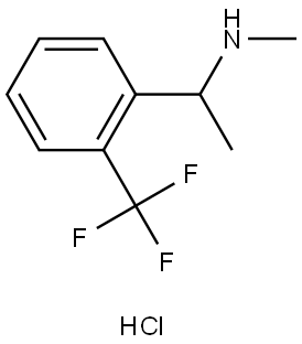 N-methyl-1-(2-(trifluoromethyl)phenyl)ethan-1-amine hydrochloride Structure