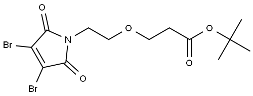 3,4-Dibromo-Mal-PEG1-Boc Struktur