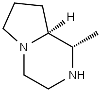 (1S,8aS)-1-methyloctahydropyrrolo[1,2-a]pyrazine Struktur