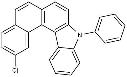 9H-Naphtho[2,1-c]carbazole, 2-chloro-9-phenyl- Struktur