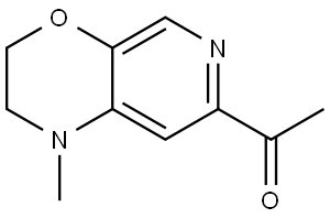 Ethanone, 1-(2,3-dihydro-1-methyl-1H-pyrido[3,4-b][1,4]oxazin-7-yl)- Struktur