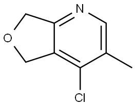 4-Chloro-3-methyl-5,7-dihydrofuro[3,4-b]pyridine Struktur