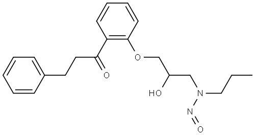 Propafenone Impurity 48 (N-Nitroso Propafenone) Struktur