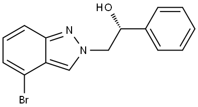 (R)-4-bromo-2-(2-fluoro-2-phenylethyl)-2H-indazole Struktur