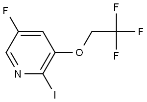 5-Fluoro-2-iodo-3-(2,2,2-trifluoroethoxy)pyridine Struktur