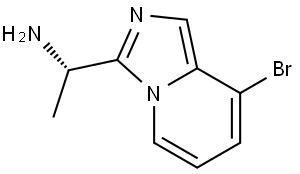 (S)-1-(8-Bromoimidazo[1,5-a]pyridin-3-yl)ethan-1-amine Struktur