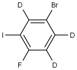 4-bromo-1-fluoro-2-iodobenzene-3,5,6-d3 Struktur