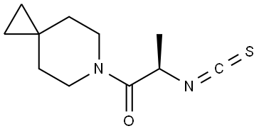 (R)-2-isothiocyanato-1-(6-azaspiro[2.5]octan-6-yl)propan-1-one Struktur