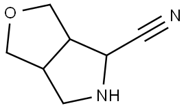 Hexahydro-1H-furo[3,4-c]pyrrole-4-carbonitrile Struktur