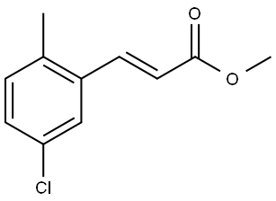 Methyl (E)-3-(5-chloro-2-methylphenyl)acrylate Struktur