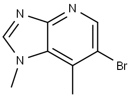 6-Bromo-1,7-dimethyl-1H-imidazo[4,5-b]pyridine Struktur