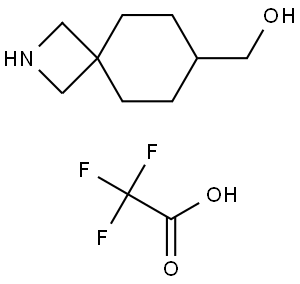 2-Azaspiro[3.5]nonane-7-methanol, 2,2,2-trifluoroacetate (1:1) Struktur