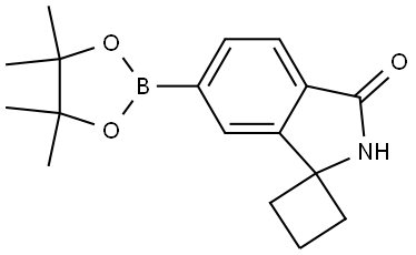 Spiro[cyclobutane-1,1′-[1H]isoindol]-3′(2′H)-one, 6′-(4,4,5,5-tetramethyl-1,3,2-dioxaborolan-2-yl)- Struktur