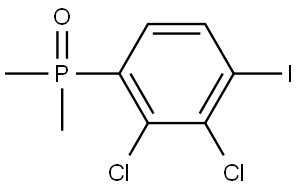 Phosphine oxide, (2,3-dichloro-4-iodophenyl)dimethyl- Struktur