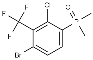 Phosphine oxide, [4-bromo-2-chloro-3-(trifluoromethyl)phenyl]dimethyl- Struktur