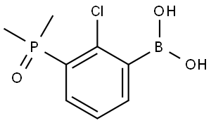 (2-Chloro-3-(dimethylphosphoryl)phenyl)boronic acid Struktur