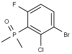 Phosphine oxide, (3-bromo-2-chloro-6-fluorophenyl)dimethyl- Struktur