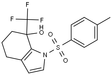 1-Tosyl-7-(trifluoromethyl)-4,5,6,7-tetrahydro-1H-indol-7-ol Struktur