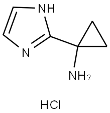 1-(1H-Imidazol-2-yl)cyclopropan-1-amine hydrochloride Struktur