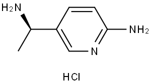 3-Pyridinemethanamine, 6-amino-α-methyl-, hydrochloride (1:1), (αR)- Struktur