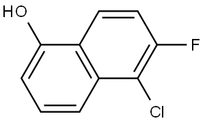 1-Naphthalenol, 5-chloro-6-fluoro- Struktur