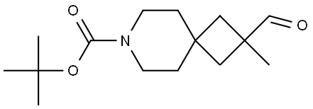 tert-butyl 2-formyl-2-methyl-7-azaspiro[3.5]nonane-7-carboxylate Struktur