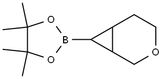 3-Oxabicyclo[4.1.0]heptane, 7-(4,4,5,5-tetramethyl-1,3,2-dioxaborolan-2-yl)- Struktur