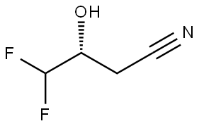 (R)-4,4-Difluoro-3-hydroxybutanenitrile Struktur