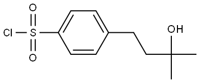 Benzenesulfonyl chloride, 4-(3-hydroxy-3-methylbutyl)- Struktur