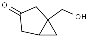 Bicyclo[3.1.0]hexan-3-one, 1-(hydroxymethyl)- Struktur