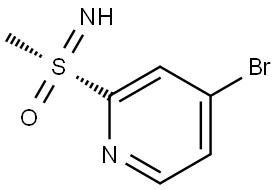 (S)-4-Bromo-2-(S-methylsulfonimidoyl)pyridine Struktur