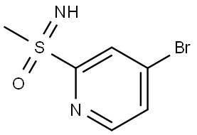 4-Bromo-2-(S-methylsulfonimidoyl)pyridine Struktur