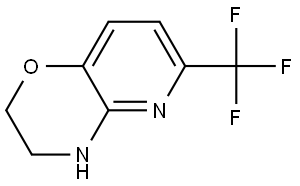 6-(Trifluoromethyl)-3,4-dihydro-2H-pyrido[3,2-b][1,4]oxazine Struktur