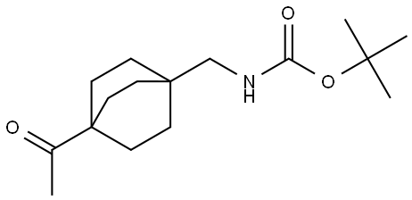 tert-Butyl ((4-acetylbicyclo[2.2.2]octan-1-yl)methyl)carbamate Struktur