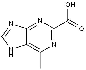 9H-Purine-2-carboxylic acid, 6-methyl- Struktur