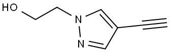 1H-Pyrazole-1-ethanol, 4-ethynyl- Struktur