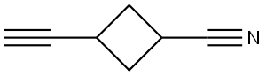 Cyclobutanecarbonitrile, 3-ethynyl- Struktur